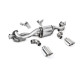 Milltek GPF-back exhaust for Porsche Cayman 718 GT4 4.0 (GPF, Post) 2020+ - Polished tips