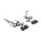 Milltek Rear silencers valved for Porsche Macan 2.9 V6 GTS & Turbo (non-GPF) 2021+ - Carbon tips