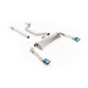 Milltek GPF-back exhaust for Seat Cupra Formentor 2.0TSI 245ps (GPF) 2022+ - Burnt/blue titanium tips