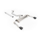 Milltek GPF-back exhaust for Seat Cupra Formentor 2.0TSI 245ps (GPF) 2022+ - Cerakote black tips