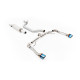 Milltek GPF-back exhaust (loudest) for Seat Cupra Formentor 2.0TSI 245ps (GPF) 2022+ - Burnt/blue titanium tips