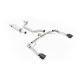 Milltek GPF-back exhaust (loudest) for Seat Cupra Formentor 2.0TSI 245ps (GPF) 2022+ - Cerakote black tips