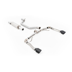 Milltek GPF-back exhaust (loudest) for Seat Cupra Formentor 2.0TSI 245ps (GPF) 2022+ - Cerakote black tips