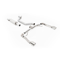 Milltek GPF-back exhaust (loudest) for Seat Cupra Formentor 2.0TSI 245ps (GPF) 2022+ - Polished tips