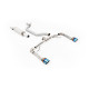 Výfukové systémy Milltek Milltek GPF-back exhaust (loudest) for Seat Leon Cupra Leon 2.0TSI 245ps (GPF) 2022+ - Burnt/blue titanium tips | race-shop.sk