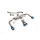 Milltek Secondary cat-back (louder) valved for Toyota Corolla GR Corolla Turbo (non-GPF) 2023+ - Burnt/blue titanium tips