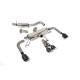 Milltek Secondary cat-back resonated valved for Toyota Corolla GR Corolla Turbo (non-GPF) 2023+ - Cerakote black tips