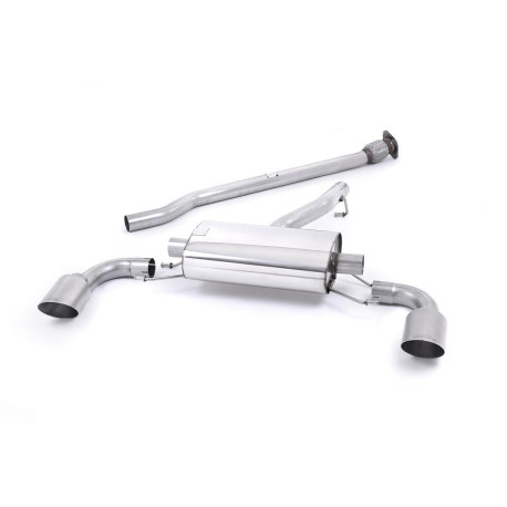 Výfukové systémy Milltek Milltek Secondary cat-back exhaust (louder) for Toyota GR86 2.4 Litre (non-GPF) 2022+ - Dual brushed titanium tips | race-shop.sk