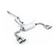 Výfukové systémy Milltek Milltek Secondary cat-back exhaust (quieter) for Toyota GR86 2.4 Litre (non-GPF) 2022+ - Quad brushed titanium tips | race-shop.sk