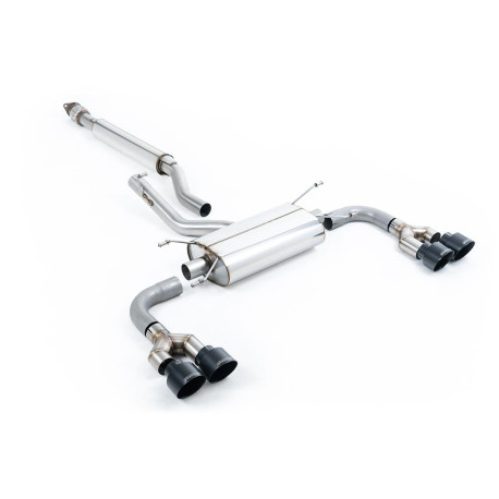 Výfukové systémy Milltek Milltek Secondary cat-back exhaust (quieter) for Toyota GR86 2.4 Litre (non-GPF) 2022+ - Quad black tips | race-shop.sk