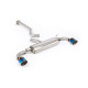 Milltek GPF-back exhaust (louder) for Toyota Yaris Gen 2 2024+ - Burnt/blue titanium tips