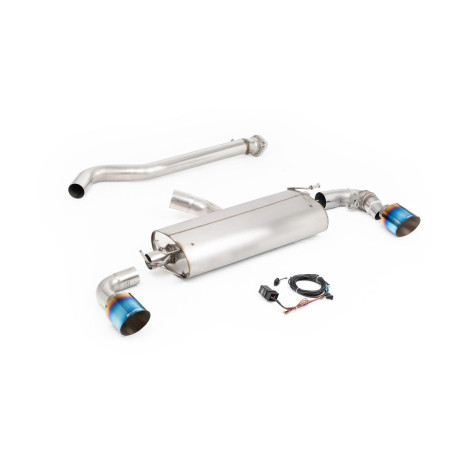 Výfukové systémy Milltek Milltek GPF-back exhaust valved for Toyota Yaris Gen 2 2024+ - Burnt/blue titanium tips | race-shop.sk