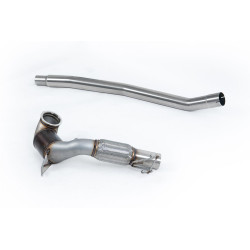 Milltek V2 Large-bore downpipe with sports cat for Volkswagen Arteon 2.0TSI 280PS 4Motion (non-GPF, race cat, OE) 2022+