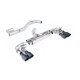 Výfukové systémy Milltek Milltek Cat-back exhaust (loudest) for Volkswagen Golf MK7 R 2.0 TSI 300PS (non-GPF) 2014-2016 - Quad Cerakote black tips | race-shop.sk
