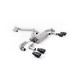 Milltek Cat-back exhaust (louder) valved for Volkswagen Golf Mk7.5 R 2.0 TSI 300PS (GPF) 2019-2022 - Quad Cerakote black tips