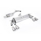 Milltek Cat-back exhaust (quieter) for Volkswagen Golf Mk7.5 R 2.0 TSI 310PS (non-GPF) 2017-2021 - Quad titanium tips