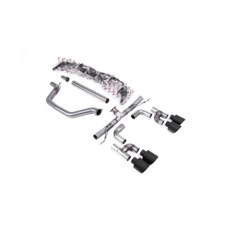 Výfukové systémy Milltek Milltek GPF-back exhaust (loudest) Cerakote black tips for Volkswagen Golf Mk8 GTi (GPF, 245ps, GT-115 Tips Golf R) 2020-2024 | race-shop.sk