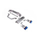 Výfukové systémy Milltek Milltek GPF-back exhaust burnt/blue titanium tips for Volkswagen Golf Mk8 GTi (GPF) 2020-2024 | race-shop.sk