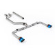 Milltek GPF-back exhaust (loudest) for Volkswagen Golf Mk8.5 GTi (GPF) 2024+ - Burnt/blue titanium tips