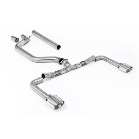 Výfukové systémy Milltek Milltek GPF-back exhaust (loudest) polished tips for Volkswagen Golf Mk8.5 GTi Clubsport (GPF, 300ps, Oval Tips) 2024+ | race-shop.sk