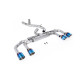 Milltek Cat-back exhaust (loudest) non-valved for Volkswagen Golf Mk8.5 R (non-GPF) 2025+ - Burnt/blue titanium tips