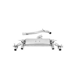 Milltek Cat-back exhaust (louder) for Volkswagen T-Roc R 2.0TSI 300ps 2019-2022 - Quad titanium tips