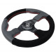 Bazár 3 ramenný športový volant NRG RACE, 320mm, semiš, sploštený spodok, 25mm odsadenie, čierna/sivá POŠKODENÉ | race-shop.sk