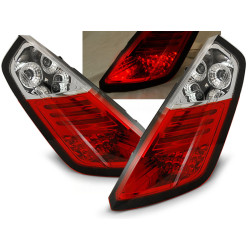 TUNING-TEC LED zadné svetlá pre FIAT GRANDE PUNTO 09.05-09, červeno-biela