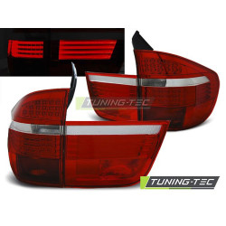 TUNING-TEC LED zadné svetlá pre BMW X5 E70 03.07-05.10, červeno-biela, V1