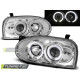 TUNING-TEC predné svetlá (Angel Eyes) pre VW GOLF 3 09.91-08.97 (H1), chróm, V1