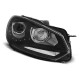 Osvetlenie TUNING-TEC predné svetlá (True DRL) pre VW GOLF 6 10.08-12 (H7), čierna | race-shop.sk