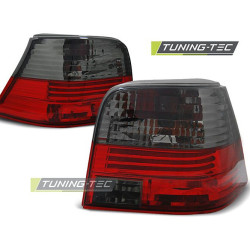 TUNING-TEC zadné svetlá pre VW GOLF 4 09.97-09.03 (HATCHBACK), červeno-dymová