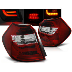 LED PÁS ZADNÉ SVETLÁ ČERVENO BIELE pre BMW E87 04-08.07