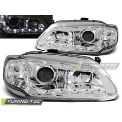 TUNING-TEC predné svetlá (DRL) pre RENAULT MEGANE/SCENIC 96-02.99 (H1), chróm, V1