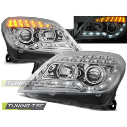 TUNING-TEC predné svetlá (DRL) pre OPEL ASTRA H 03.04-10 (H1), chróm
