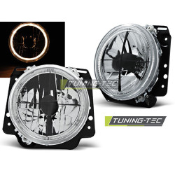 TUNING-TEC predné svetlá (Angel Eyes) pre VW GOLF II 2 08.83-08.91 (H4), chróm, V3