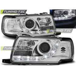 TUNING-TEC predné svetlá (DRL) pre AUDI 80 B4 09.91-04.96 (LIMOUSINE, AVANT, H1), chróm