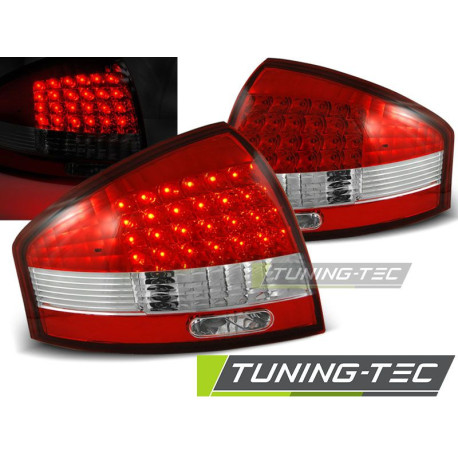 Osvetlenie TUNING-TEC LED zadné svetlá pre AUDI A6 97-04 (LIMOUSINE), červeno-biela | race-shop.sk
