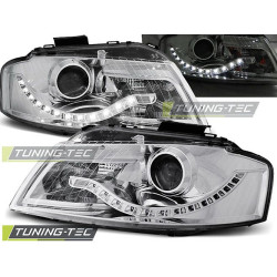 TUNING-TEC predné svetlá (DRL) pre AUDI A3 8P 05.03-03.08 (H9), chróm