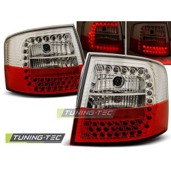 TUNING-TEC LED zadné svetlá pre AUDI A6 05.97-05.04 AVANT, červeno-biela, V2