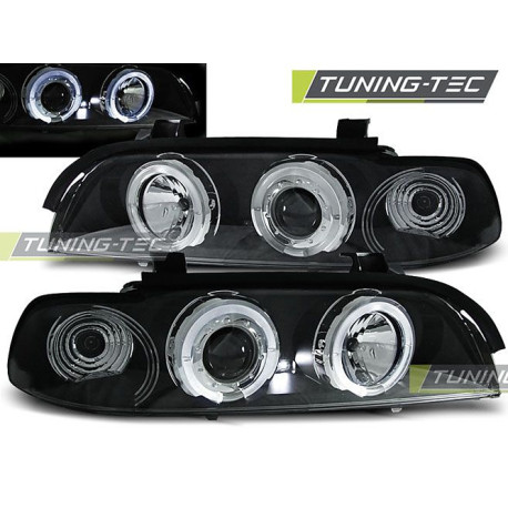 Osvetlenie PREDNÉ SVETLÁ ANGEL EYES ČIERNA pre BMW E39 09.95-06.03 | race-shop.sk