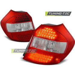TUNING-TEC LED zadné svetlá pre BMW E87 04-08.07, červeno-biela