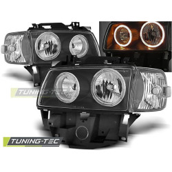 PREDNÉ SVETLÁ ANGEL EYES ČIERNA pre VW T4 08.96-03.03 BUS