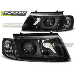 TUNING-TEC predné svetlá pre VW PASSAT B5 3B 11.96-08.00 (H7), čierna, V2