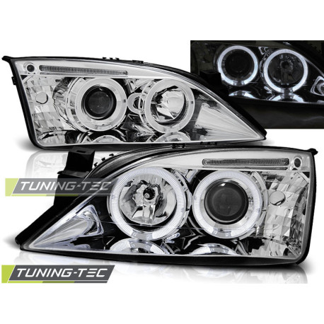 Osvetlenie TUNING-TEC predné svetlá (Angel Eyes) pre FORD MONDEO 09.00-05.07 (H1), chróm | race-shop.sk