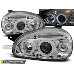 PREDNÉ SVETLÁ OPEL CORSA B 02.93-10.00 ANGEL EYES CHROM