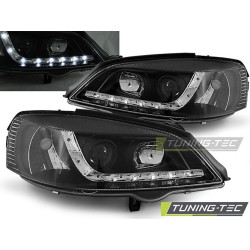 TUNING-TEC predné svetlá (DRL) pre OPEL ASTRA G 09.97-02.04 (H1), čierna, V1