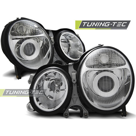 Osvetlenie TUNING-TEC predné svetlá pre MERCEDES W210 E-KLASA 06.99-03.02 (H7), chróm | race-shop.sk