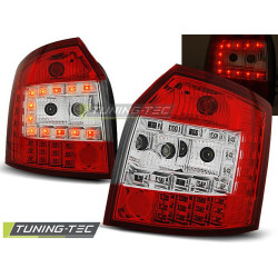 TUNING-TEC LED zadné svetlá pre AUDI A4 10.00-10.04 AVANT, červeno-biela