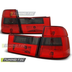 TUNING-TEC zadné svetlá pre BMW E34 91-96 TOURING, červeno-dymová